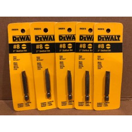DeWalt (LOT OF 5) DeWalt DW2016 #8 Slotted Power Bit