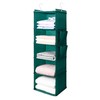 BOOMIBOO Hanging Closet Organize and Shelves，5-Hanging Shelf with 2 Side