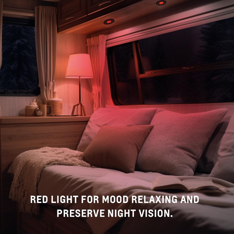 acegoo Swivel RV Light Recessed Puck Light 12V LED RV