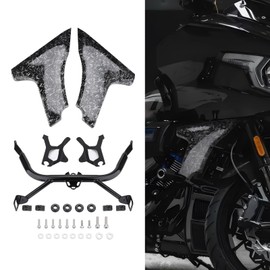 Side Fairing Panel Bracket for Harley Touring CVO Road Glide ST FLTRXSTSE 2024 FLTRXSE 2023-2024 (Black Forged Patterns)