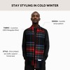 Basic Sense Tartan Check 100% Wool Scarf Mongolian Wool Scottish