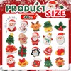 20 Pcs Mini Christmas Fridge Magnets, 1 Inch 3D Christmas