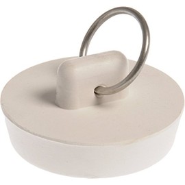 The Hillman Group 56185 1-3/4-Inch White Rubber Basin Stopper, 4-Pack