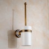 Toilet Brush with Holder for Bathroom Antique Bronze Wall Mounted