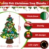 Felt Christmas Tree Set for Toddlers Kids with 5m/16.4ft Led