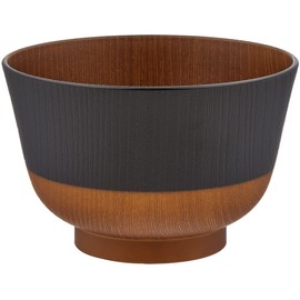 Canoe 73714 Traditional Japanese Color Wingback Coating Soup Bowl Jet Black