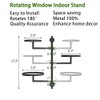 KAAPSAM Rotating Wall Plant Shelves Plant Shelf for Window 3-Tier
