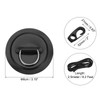 PATIKIL D-Ring Patch, 4 Pcs Stainless Steel D-Ring PVC Patch