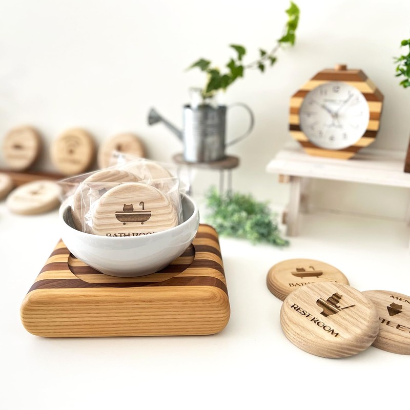 KATOMOKU Cat Tree Plate, White Ash np-08 KITCHEN