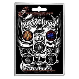 RZ Motorhead England Set of 5 Lapel Pins, Metal