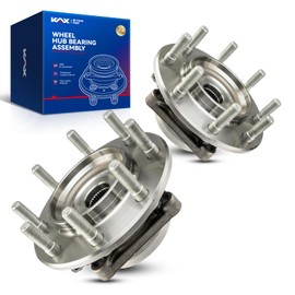 KAX 515088 Pair Front Wheel Hub Bearing Compatible with 2001-2006 GMC Sierra 3500 6.6T 4WD,8 Lug W/ABS