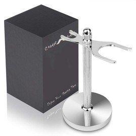 CHARMMAN Razor & Shaving Brush Stand, Wide Buckle, More Stable Base, Rigid Profile
