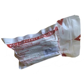 Israeli Emergency Bandage 4 inch, White EMS Version w/Pressure Bar (Shipped from Canada)