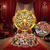 STRUCWOOD DIY 3D Wooden Puzzle Ferris Wheel,DIY Dollhouse Kit Circus