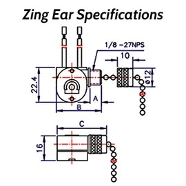 Txelegant Zinc EarZE-110M & ZE-109M, ZE-301DP, ZE-310D, ZE-316 Push Button Rotary Switch 3A 250VAC or 6A 125VAC 3A 125VL Replacement Repair Kits for Ceiling Fans