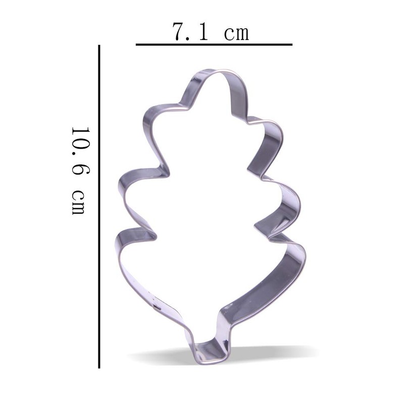 10.6 cm Oak Leaf Cookie Cutter - Stainless Steel