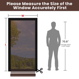 ADD.HERES Window Privacy Film One Way Daytime Privacy Static Cling, Mirror Vinyl Roll Heat Control Anti UV Window Tint for Home and Office,Non-Adhesive Window Film,Tea Silver, 35.43" x 78.7"