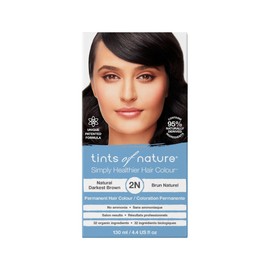 Tints of Nature Permanent Hair Colour 2N Natural Darkest Brown 130ml
