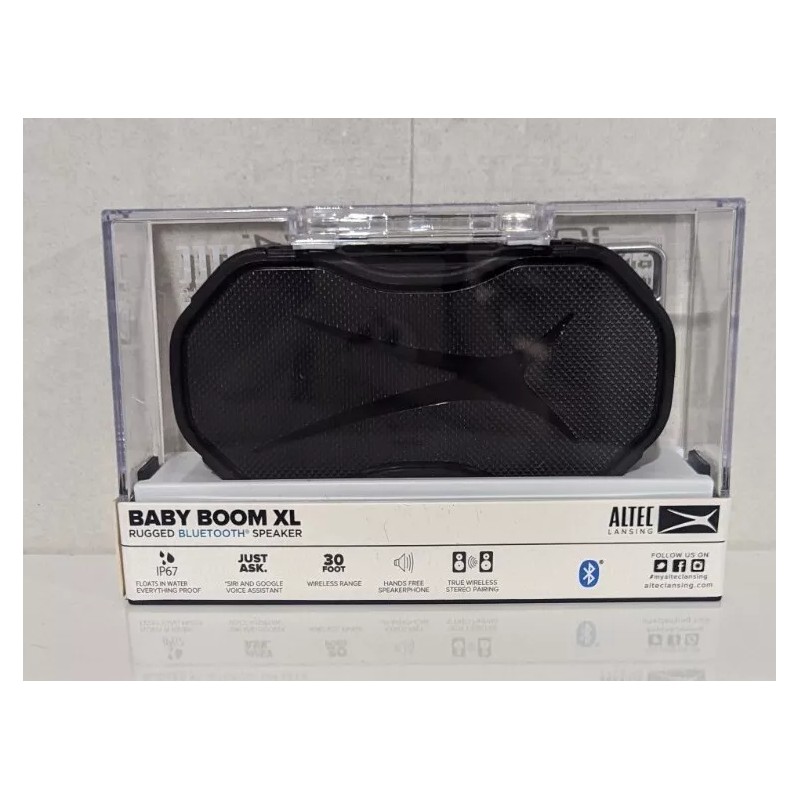 ALTEC LANSING Baby Boom XL Portable Bluetooth Speaker Black Brand
