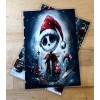 Handmade Jack Santa Skellington Night Front/Back Cover Set 4 use