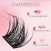 Extensiones de Pestañas Autoadhesivas con Efecto Natural en Mink Sintético,