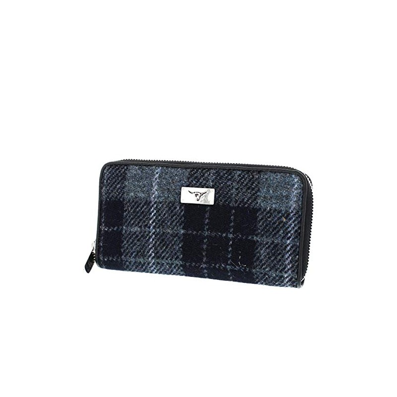 Glen Appin Harris Tweed Large Zip Purse LB2100 Staffa (95