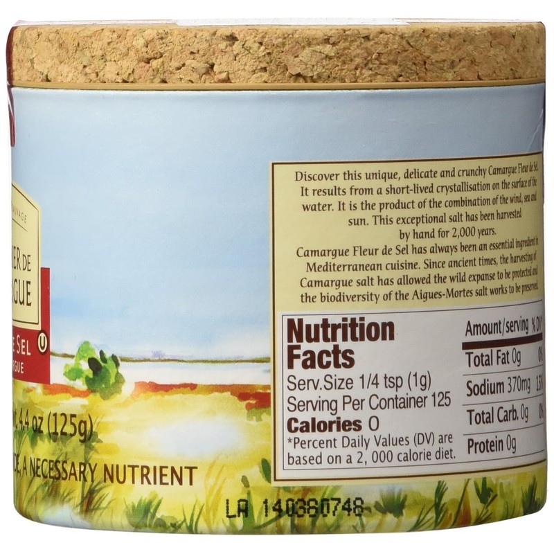 Le Saunier De Camargue Fleur De Sel Sea Salt, 4.4