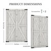 Spshian Decorative Switch Plate Covers Rustic Wooden White Barn Doors