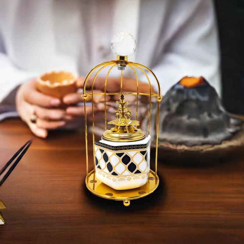 Luxury Bakhoor and Incense Burner - Resin and Metal Design