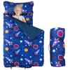 Toddler Nap Mat with Removable Pillow and Blanket, Sleeping Bag