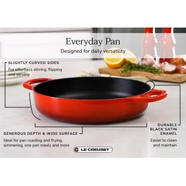 Le Creuset Signature Cast Iron Everyday Pan, 11", Marseille
