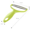 joviqiso Cooking Tools Wide Mouth Peeler Vegetables Fruit Stainless Steel