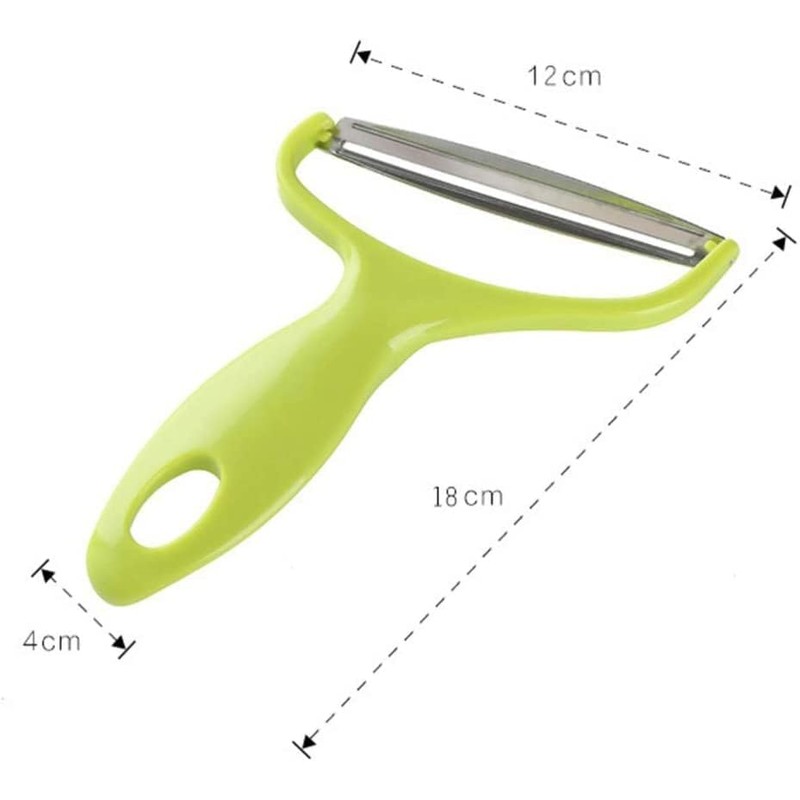 joviqiso Cooking Tools Wide Mouth Peeler Vegetables Fruit Stainless Steel