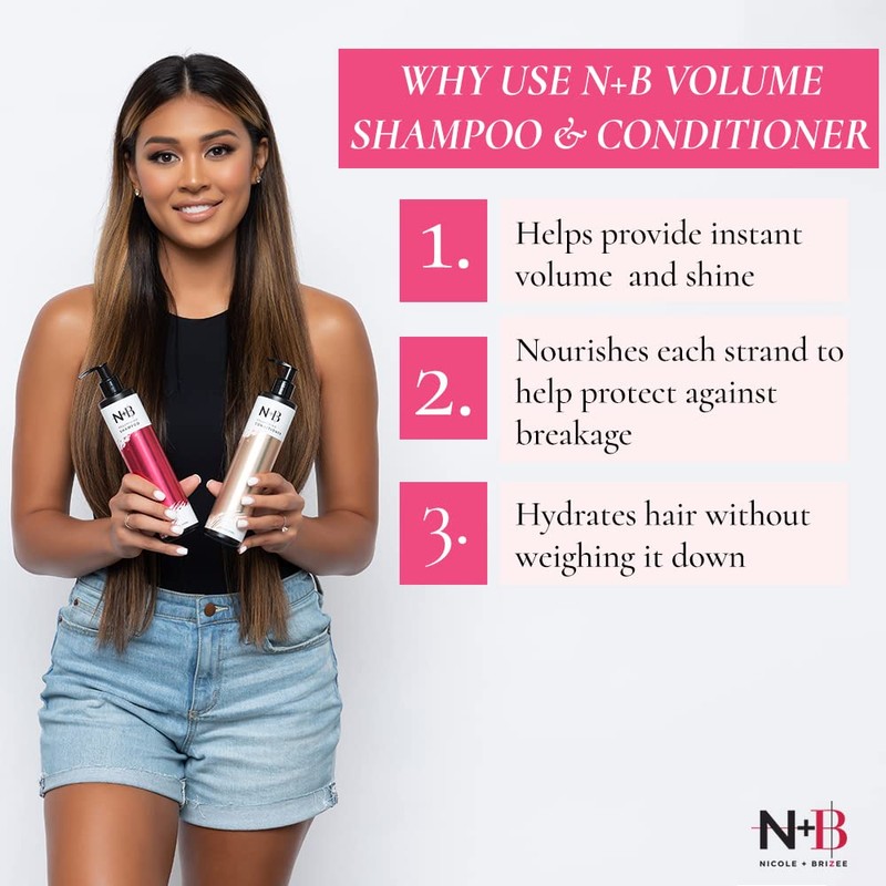 N+B Hair Volumizing Conditioner | Blue Agave Oil, Vit B7,