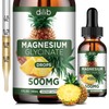 Magnesium Glycinate Supplement, Liquid Magnesium Glycinate Liquid Drops 500mg-Support Stress