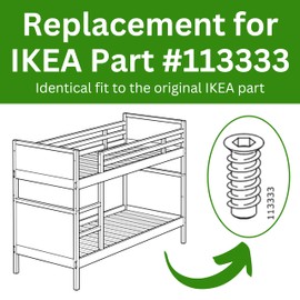 Spare Hardware Parts Nut Insert with Flange M6 24MM | Replacement for IKEA Part # 113333 | Pack of 4