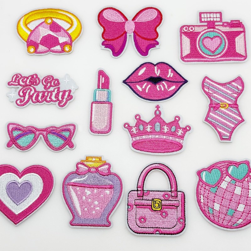 JMZLLRX 11 PCS Strawberry Iron on Patches, Sew on Patch