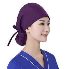 [Folove] Surgical Hat, Bandana Cap, Medical Hat, Doctor Operator Cap, Men's, Light Work Hat, Quick Drying, Sweat Absorbent, Scrub Hat, Cotton, String, Surgical Hat, Nurse Hygiene Cap, Adjustable,