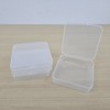 9.5cm square transparent plastic mini storage bin 20ea