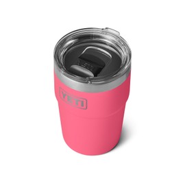 YETI Rambler 16 oz Stackable Tumbler, Vacuum Insulated, Stainless Steel with MagSlider Lid, Tropical Pink