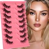 Half Lashes Natural Clear Band Eyelashes 3 4 False Lashes