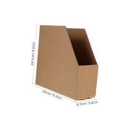 Operitacx Cardboard Storage Boxes 5pcs for Inventory Garage Warehouse Office Hard Cardboard Construction for Durability