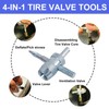Quick Change Tire Valve Tool Kit,Tire Valve Stem Core Quickly