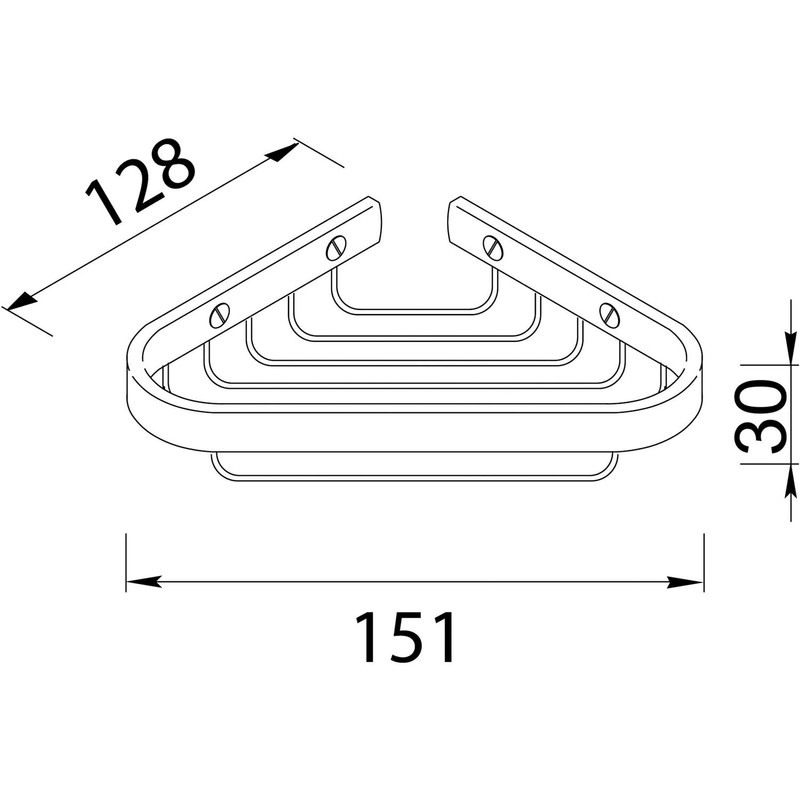 Geesa Standard Eckseifenkorb, Basket Collection, G0000137A