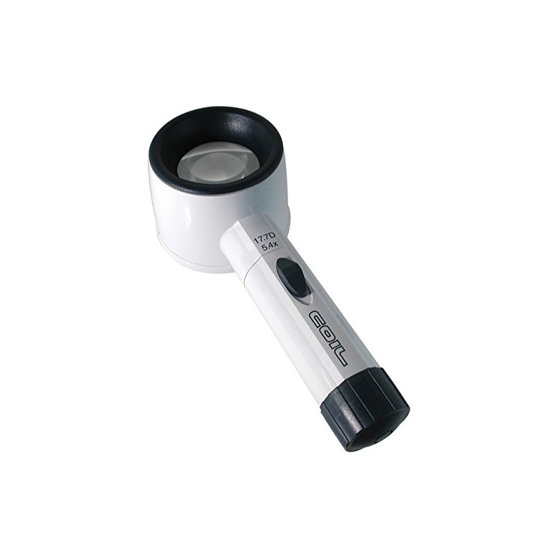 COIL Raylite Illuminated Stand Magnifier 5.4X, 17.7D, 44mm Lens