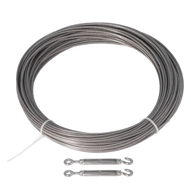 Stainless Steel Wire Rope Set Rust Proof Prevent Corrosion PVC