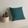 Encasa Homes Chenille Cushion Covers, Set of 2, Scarlet Red,
