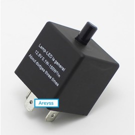 Areyss LED Compatible Hifra Prevention Genuine Replacement 3-Pin General Purpose IC Turn Signal Relay (CF13-KT)
