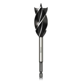 Meccion Professional Wood Drill Bit 30 mm x 165 mm Auger Drill Self-Feed with 1/4 Inch Hex Shank Woodworking Auger Drill Bit