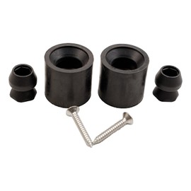 WXYROJYLM 2 Pack Trailer Door Holder Kit Low Profile Bumper Door Holder Rubber Compatible with Most RV Trailer